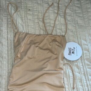 Princess Polly Tan Mini Dress